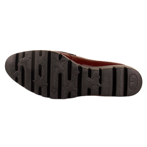 Wonders Ladies Wedge Shoes - C-33360  - Burgundy