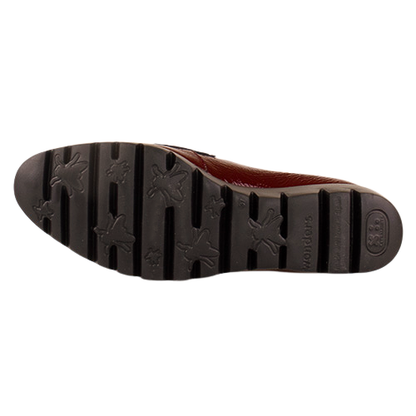 Wonders Ladies Wedge Shoes - C-33360  - Burgundy