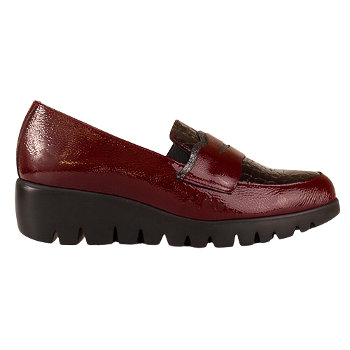 Wonders Ladies Wedge Shoes - C-33360  - Burgundy