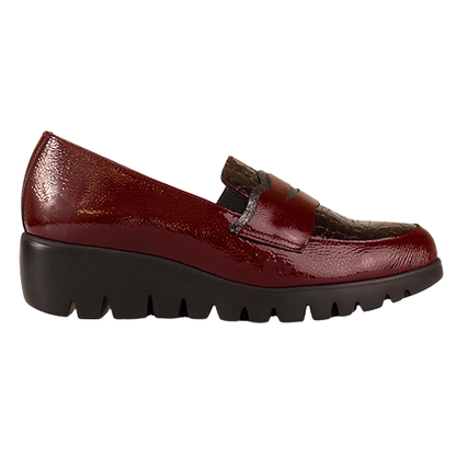 Wonders Ladies Wedge Shoes - C-33360  - Burgundy