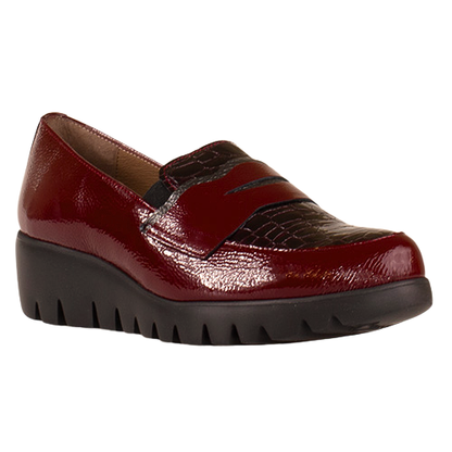 Wonders Ladies Wedge Shoes - C-33360  - Burgundy