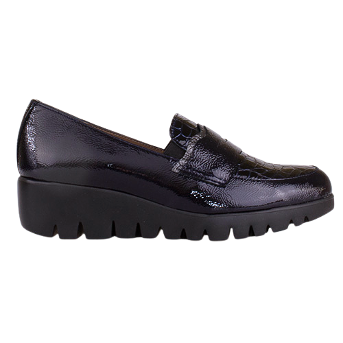 Wonders Ladies Wedge Shoes - C-33360 - Navy