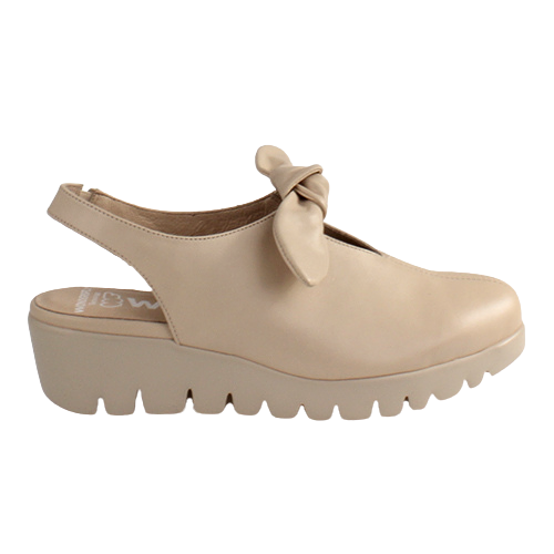 Wonders Ladies Wedge Sling-Back Sandals - C-33315 - Nude/Beige