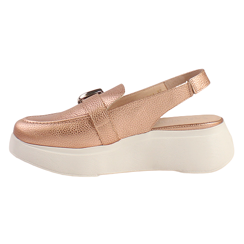 Wonders Ladies Flatform Slingbacks  - A-3624 - Rose Gold