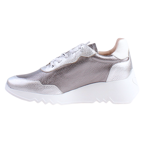 Wonders Ladies Wedge Trainers - E-6760 - Silver