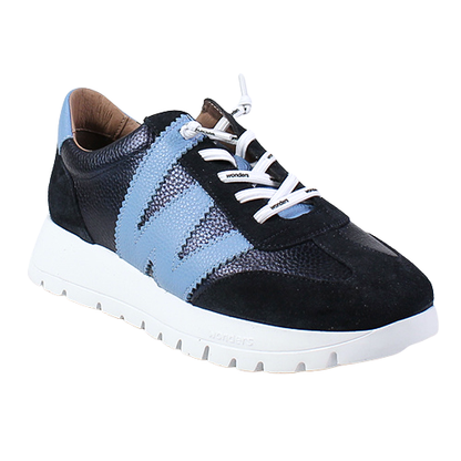 Wonders Racer Trainers - A-2476 - Navy/Blue