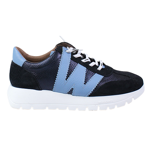 Wonders Racer Trainers - A-2476 - Navy/Blue