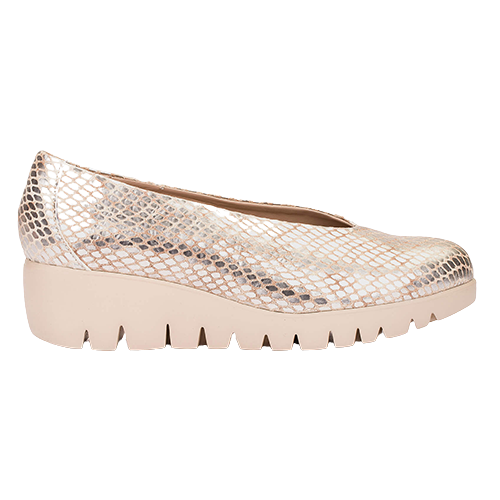 Wonders Wedge Shoes - C-33100 - Champagne