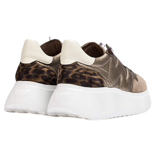 Wonders Wedge Trainers - A-3610 - Taupe Gold