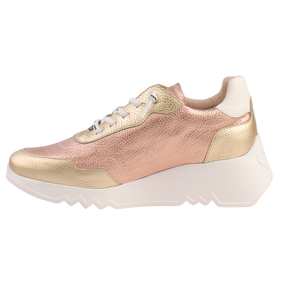 Wonders Wedge Trainers - E-6760 - Gold