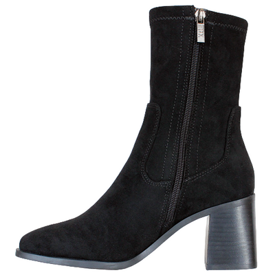 XTI Block  Heeled Ankle Boots - 140485 - Black
