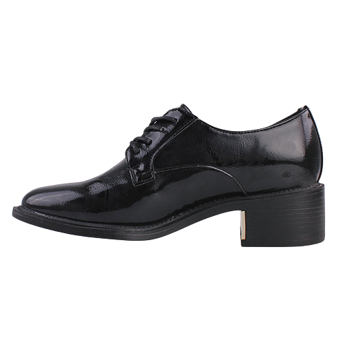 XTI Ladies Laced Brogues - 142200 - Black Patent