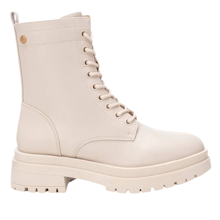 XTI  Platform Ankle Boots - 141764 - Ice White