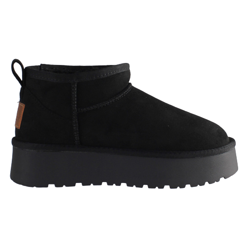 XTI Flatform Ankle Boots-142212- Black