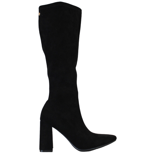 XTI Block Heeled Knee Boots - 141830 - Black