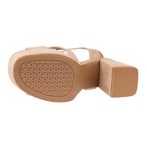 XTI Ladies Heeled Sandals - 145288 - Beige