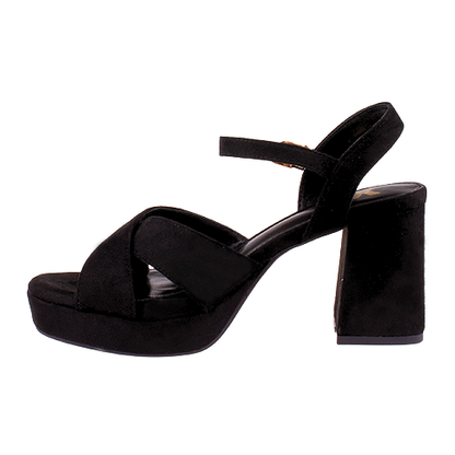 XTI Ladies Heeled Sandals - 145288 - Black
