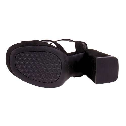 XTI Ladies Heeled Sandals - 145288 - Black