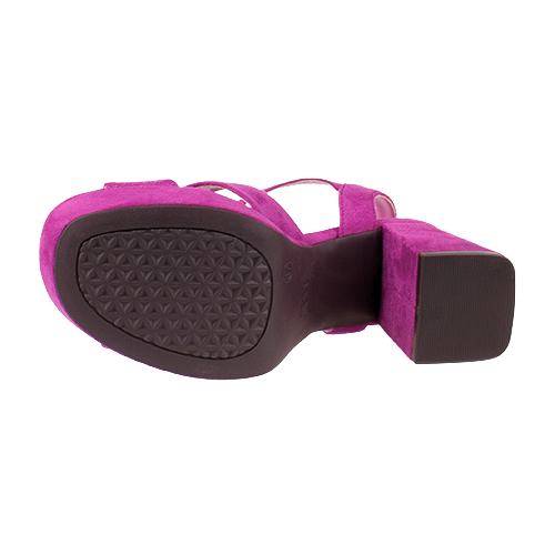 XTI Ladies Heeled Sandals - 145288 - Fuchsia