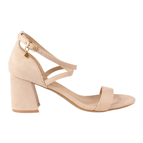 XTI Ladies Heeled Sandals - 145295 - Beige