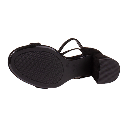 XTI Ladies Heeled Sandals - 145295 - Black