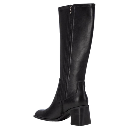 XTI Block Heeled Knee Boots - 143422 - Black