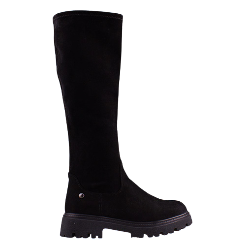 XTI Ladies Knee Boots - 144393 - Black