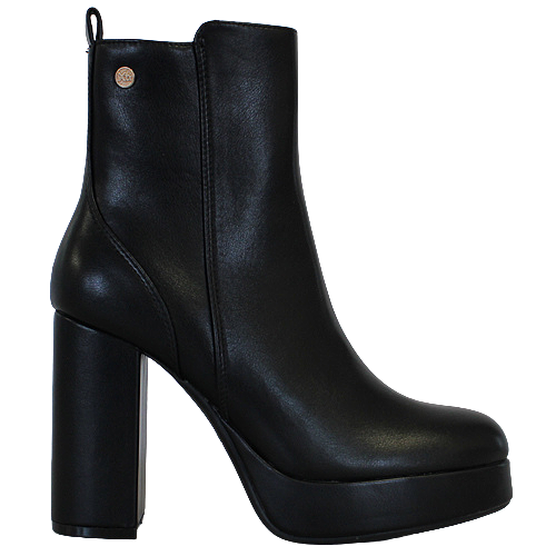 XTI Platform Ankle Boots - 142178 - Black