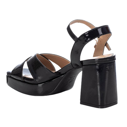 XTI Platform Sandals - 142356 - Black Patent