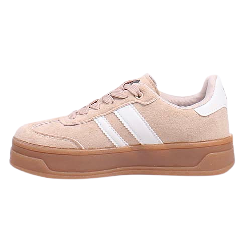 XTI Ladies Platform Trainers - 143644 - Beige