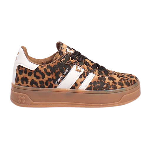 XTI Ladies Platform Trainers - 143644 - Leopard