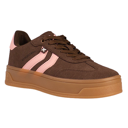 XTI Ladies Platform Trainers - 144586 - Brown