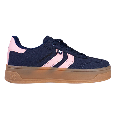 XTI Ladies Platform Trainers - 144586 - Navy