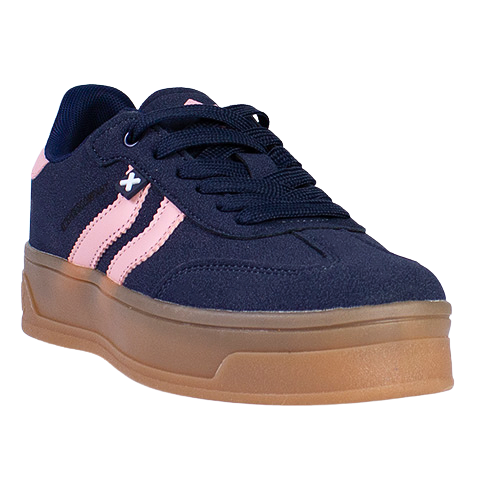 XTI Ladies Platform Trainers - 144586 - Navy