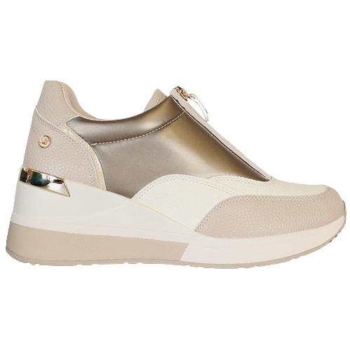 XTI Wedge Trainers - 141874 - Beige