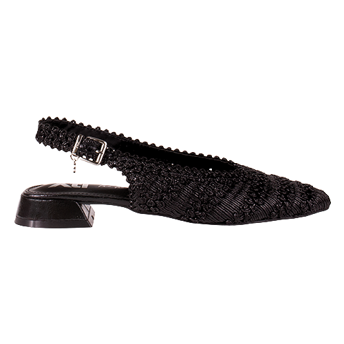 XTI Ladies Slingback Pumps- 145271 - Black