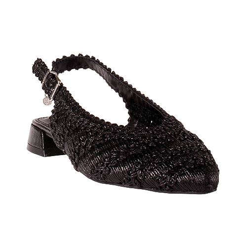 XTI Ladies Slingback Pumps- 145271 - Black