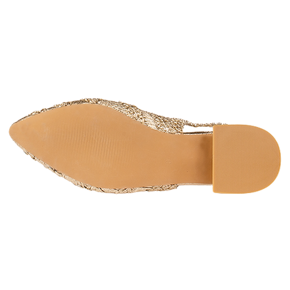 XTI Ladies Slingback Pumps - 145271 - Gold