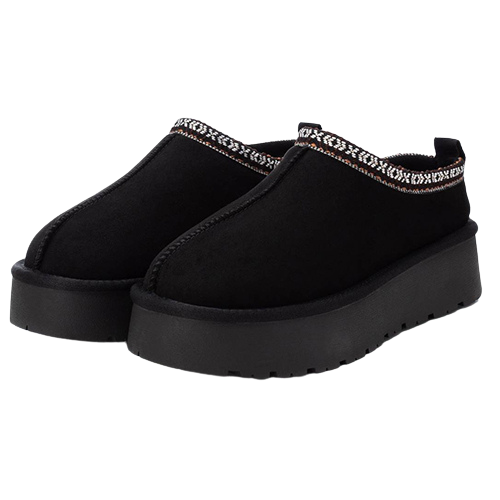 XTI Ladies Platform Mules  - 143237 - Black