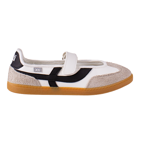 XTI Ladies Cross Strap Trainers - 145057 - White