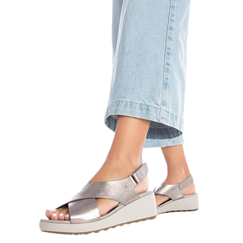 XTI Wedge Sandals - 142700 - Silver