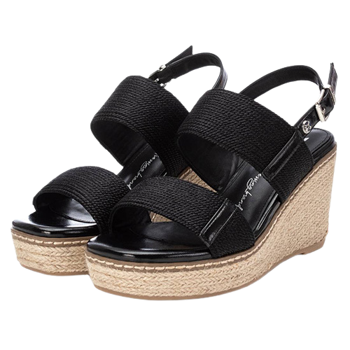 XTI  Wedge Sandals - 142832 - Black