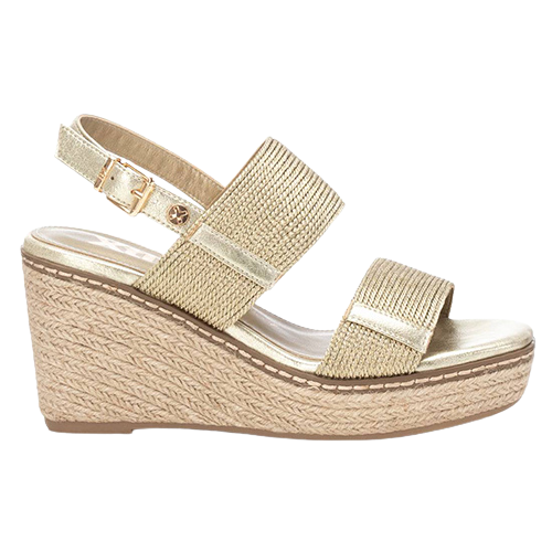 XTI Ladies Wedge Sandals - 142832 - Gold