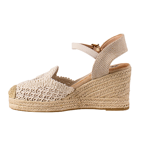 XTI Ladies Wedge Sandals- 145417 - Beige