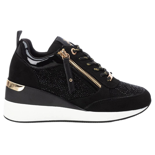 XTI  Wedge Trainers - 142957 - Black