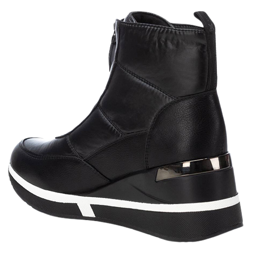 XTI Wedge Ankle Boots - 143079 - Black