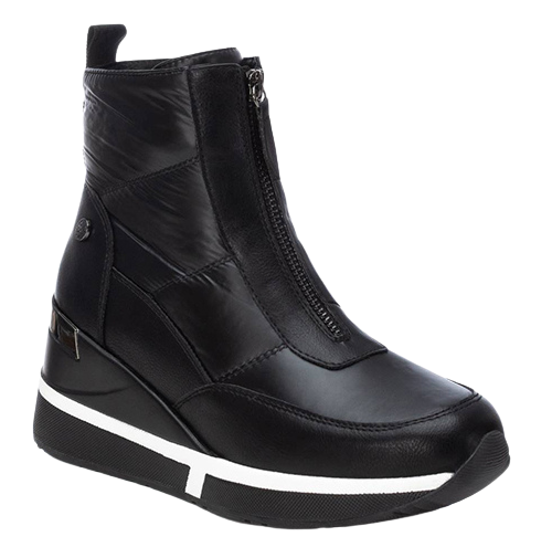 XTI Wedge Ankle Boots - 143079 - Black