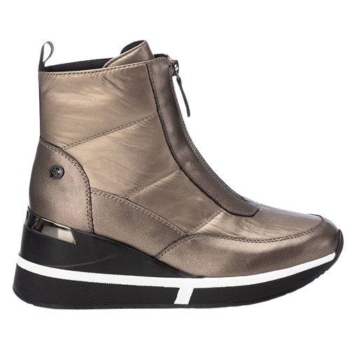 XTI Wedge Ankle Boots - 143079 - Metallic