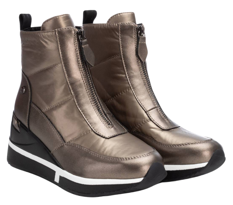 XTI Wedge Ankle Boots - 143079 - Metallic