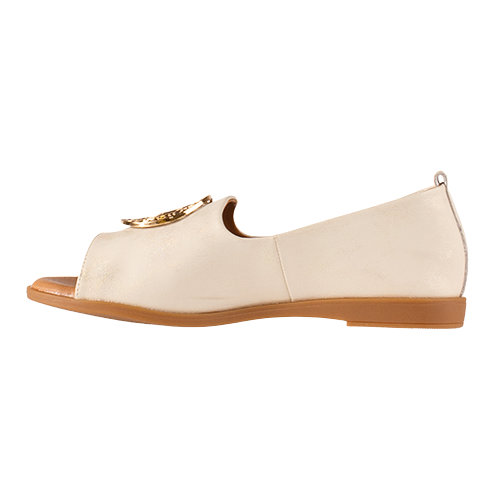 Zanni Peep Toe Shoes - Agtan - Beige
